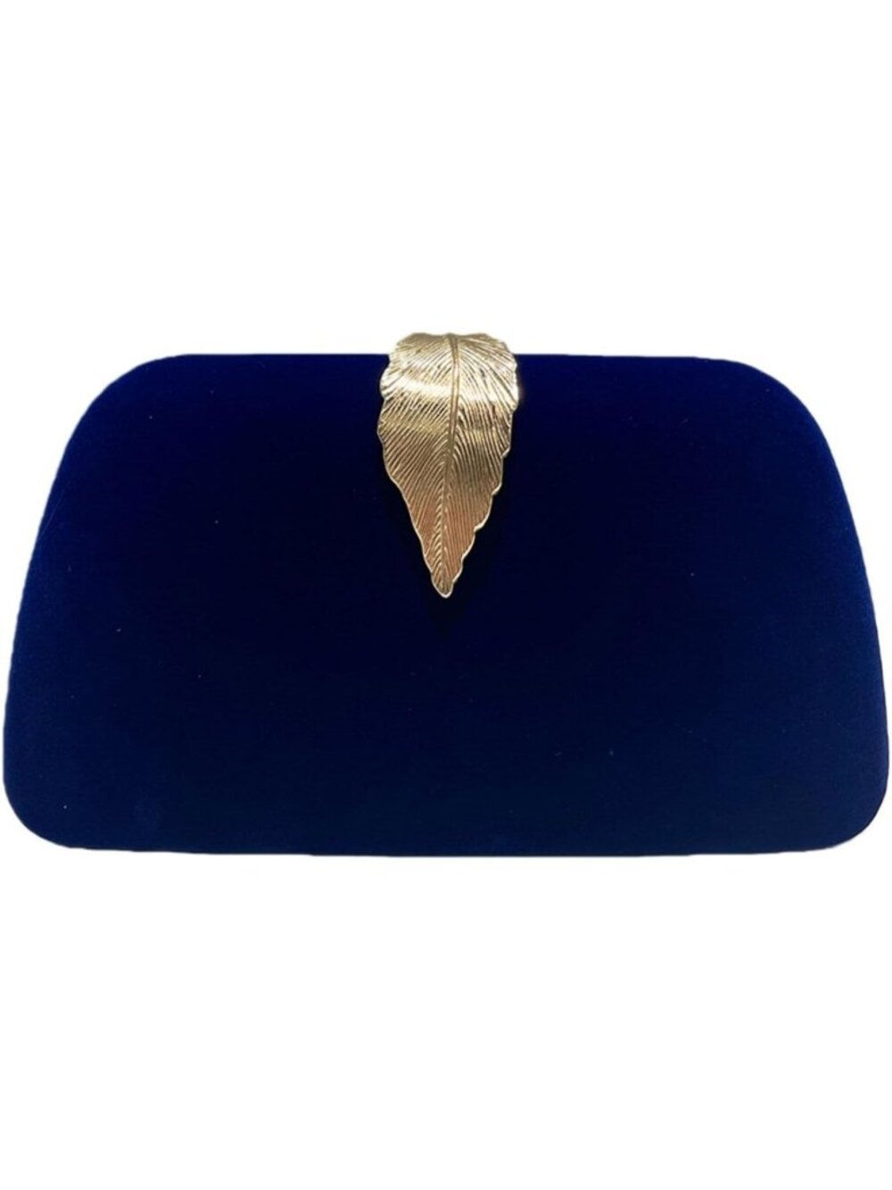 〽️ Women's Blue Metallic Leaf Clasp For Dinner Banquet Evening Clutch Purse